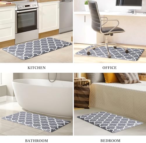 WISELIFE Anti Fatigue Mats for Kitchen Floor, 20" x 39", 4/5 Inch, Grey