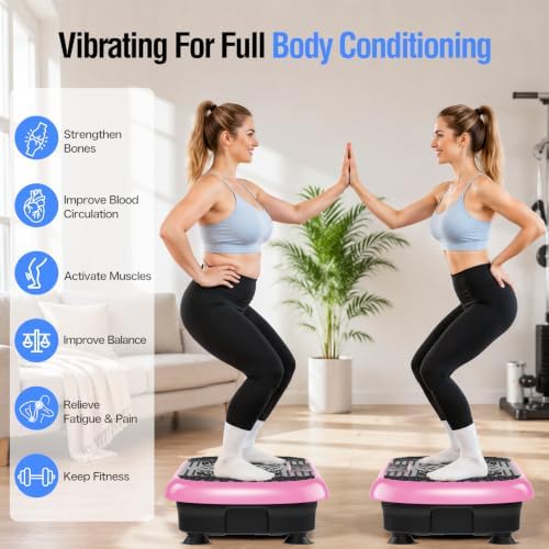 Vibration Plate Exercise Machine with 200 Speeds & 10 Presets