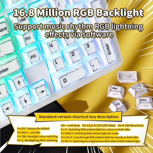 LEOBOG X Aula Wireless Mechanical Keyboard 8000mAh Creamy Gaming Keyboards