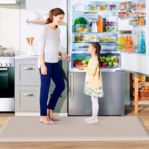 HappyTrends Kitchen Floor Mat - 4/5 Inch Thick Anti-Fatigue Kitchen Rug
