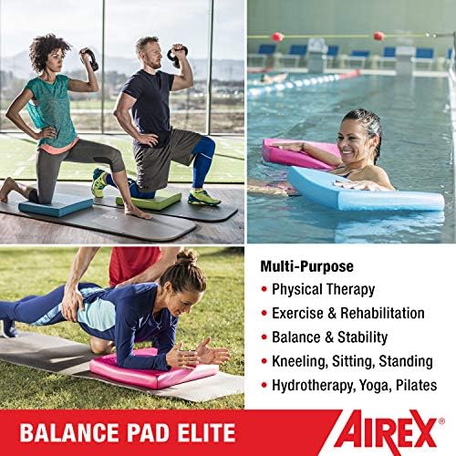 AIREX Balance Pad – Stability Trainer for Balance, Stretching, Physical Therapy, Exercise, Mobility, Rehabilitation and Core Training Non-Slip Closed Cell Foam Premium Balance Pad