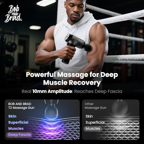 BOB and Brad T2 Massage Gun, Deep Tissue Percussion Massager for Back Legs