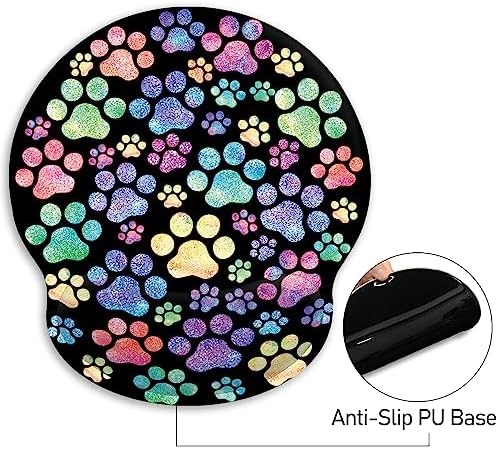 Blusabaca Dog Paw Ergonomic Mouse Pad Wrist Rest Mousepad Wrist Support