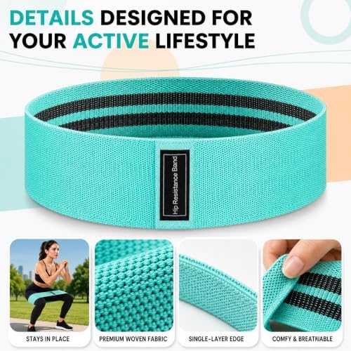 Figure 8 Resistance Bands with Non-Slip Handles for Arm Back & Shoulder 3PC
