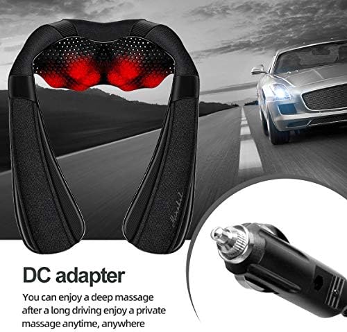 Shiatsu Neck Back & Shoulder Massager with Heat for Pain Relief Deep Tissue
