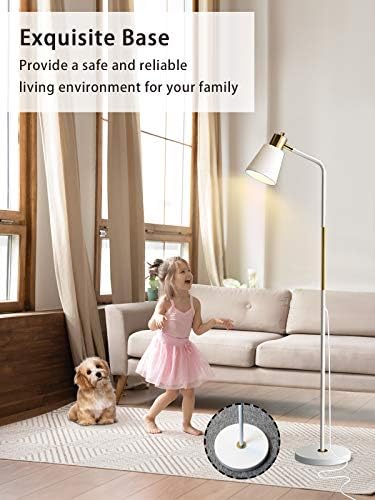 LALISU Floor Lamp Industrial Floor Lamps Reading Farmhouse Standing Lamp