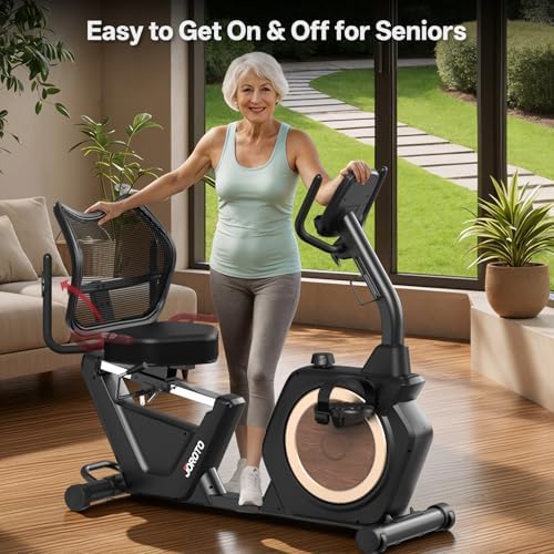 JOROTO Recumbent Exercise Bike for Seniors Adults with 400LBS, Smart App