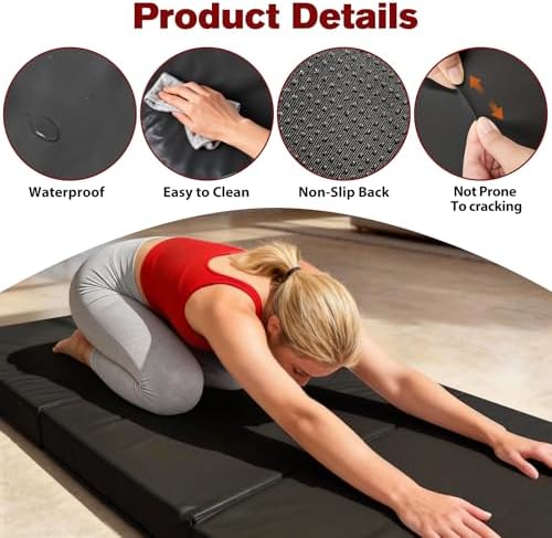 3 Inch Thick Yoga Mat 72 * 32 * 3 inch Extra Thick Exercise Mats Non-Slip Workout Mat for Pilates, Fitness, Gym, Stretching