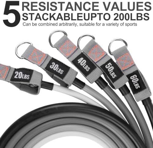 Resistance Bands with Handles, Exercise Bands with Handles, Door Anchor