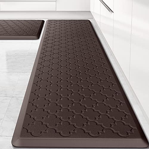 Kitchen Mat 2 PCS Cushioned Anti-Fatigue Floor Mat Standing Mat for Kitchen