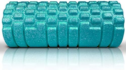 The Original Body Roller - High Density Foam Roller Massager for Deep Tissue Massage of the Back and Leg Muscles - Self Myofascial Release of Painful Trigger Point Muscle Adhesions (Turquoise)