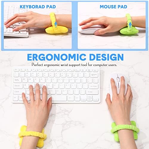 Leumoi 5 Pcs Wearable Mouse Pillow Rest, Hand Cushion Wrist Support