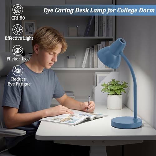 LED Desk Lamps for Home Office, Flexible Gooseneck Eye-Caring Study Lamps