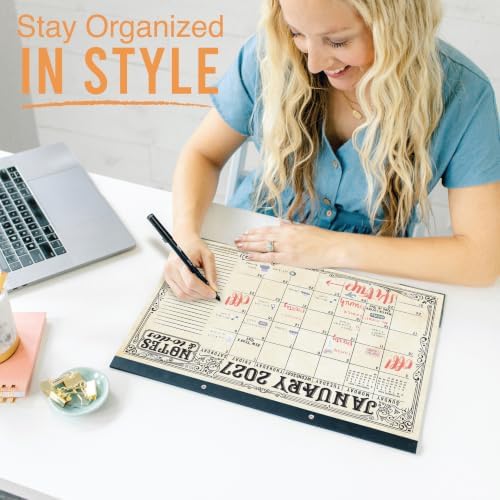 Large Desk Calendar 2027 - Desktop Calendar 2027-2028