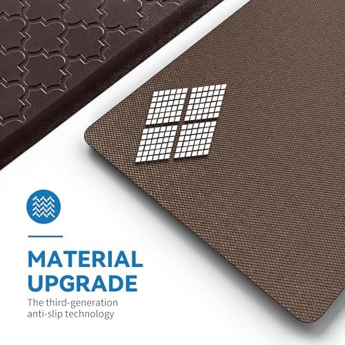 Kitchen Mats for Floor, Cushioned Anti Fatigue Mat, Chocolate