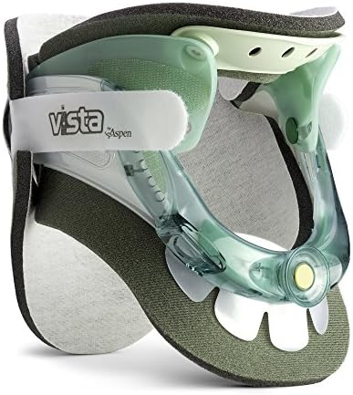 Aspen Vista Cervical Collar - 2-Piece Neck Brace for Restricting Cervical Motion - Relieves Neck Discomfort and Spine Pressure - 6 Height Adjustments - Includes: Replacement Pad Set