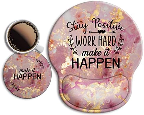 Ergonomic Mouse Pad with Wrist Rest Support,Gel Mouse Pads for Desk