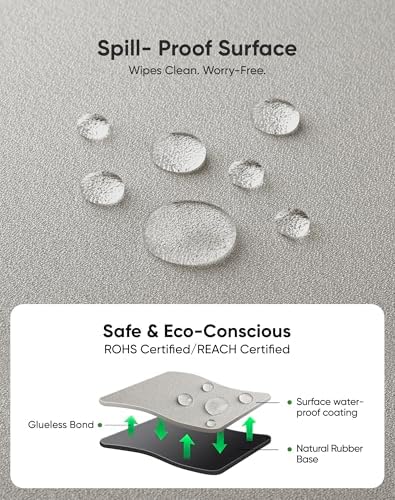 ALOANES Non-Slip Extended Mouse Pad Office&Home Desk Mat Stitched Edge