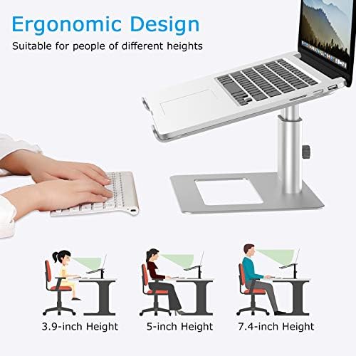 BoYata Laptop Stand, Height Adjustable Laptop Riser for 11-17" Laptops