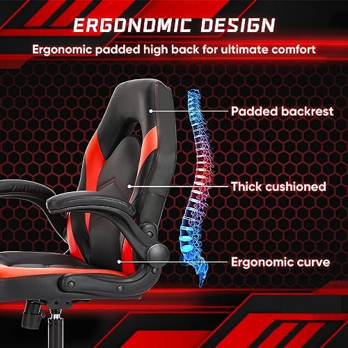 OLIXIS Computer Gaming Chair, Lumbar Support, Video Game
