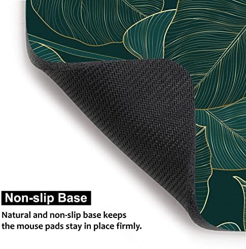 Audimi Small Mouse Pad 6 x 8 Inch, Mini Mouse Pad Thick for Laptop Wireless Mouse Home Office Travel, Portable & Washable (Tropical Leaves)