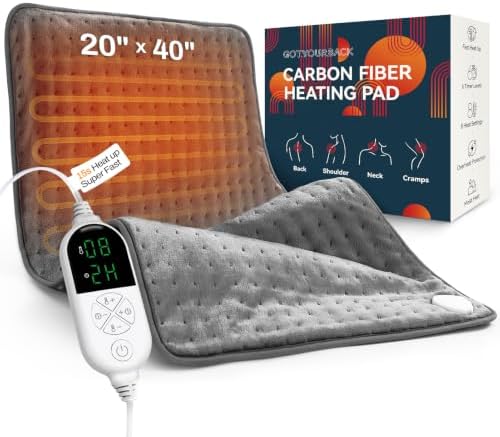 158℉ High-Heat 15s Heating Pad for Back/Neck/Shoulder Pain