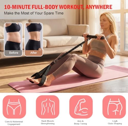 Pull Up Assistance Bands, Resistance Bands Set with Handles for Men Women, Workout & Exercise Bands, 5-Level Elastic Bands for Working Out, Stretch Bands for Home Gym, Stretching & Physical Therapy
