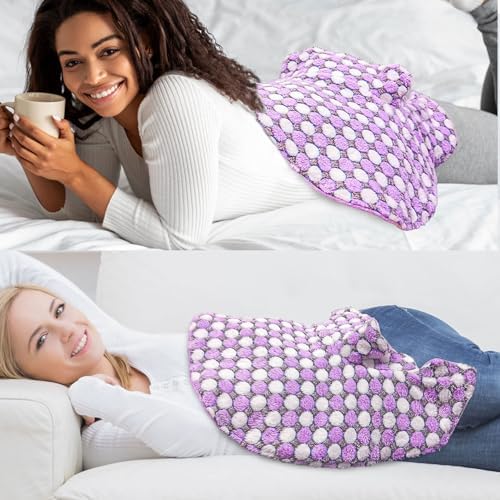Full Weighted Heating Pad for Neck and Shoulders, Pasonio Large Electric Heated Wrap for Cramps and Pain Relief - 2.4lb Hot Heat Pad with Moist & Dry Heat Therapy Options, Washable- (18"x22") - PYQ03