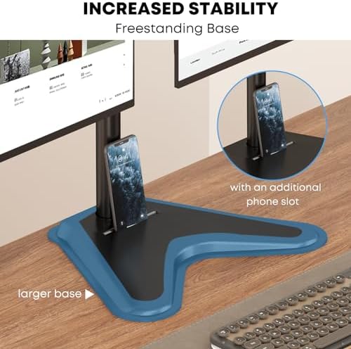 PUTORSEN Quad Monitor Stand for 4 Screens, 17-32", 19.8 lbs Each