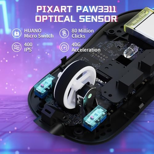 ATTACK SHARK X8 SE Tri-Mode Wireless Gaming Mouse Ergonomic 59g Lightweight