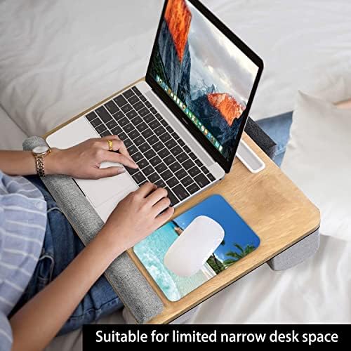 Small Mouse Pad 6 x 8 Inch, Audimi Mini Mouse Pad Thick for Laptop Wireless Mouse Home Office Travel, Portable & Washable (Beach)