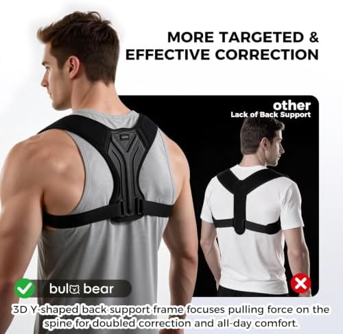 Posture Corrector for Women and Men, Adjustable Upper Back Brace