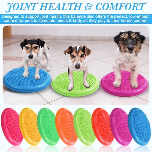 Libima 8 Pcs Wiggle Seat for Sensory Kids Flexible Wobble Cushion Non Slip Balance Disc for Adults Core Strength Physical Exercise Improve Posture School Home Office
