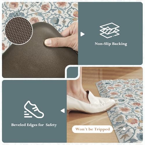 KIMODE Kitchen Mats for Floor Anti-Fatigue Cushioned Comfort Standing Mat