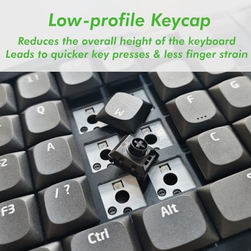 KBDcraft 07Israfel 50% Ergo-Split Low-Profile Mechanical Keyboard, 56-Key Ortho, Lego-Compatible Case, Wired, Linear Switch, Gasket Mount, Hot-Swappable, RGB, QMK, Vial, Full Kit, (Black)