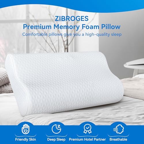 Cervical Neck Pillow King Size - Cooling Adjustable Sandwich Dynamic Memory Foam Pillows for Sleeping, Contour Pillow Ergonomic Orthopedic for Side, Back & Stomach Sleepers Soft, White