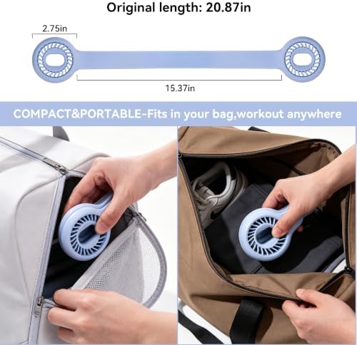Resistance Band for Women, Silicone Shoulder Opener Back Stretcher,Stretch Bands for Exercise, Pull Exerciser for Posture Correction, Hand Grip Strengthener for Home Gym Office Travel