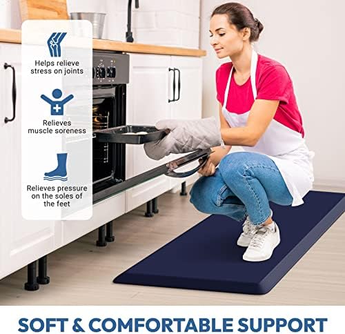 4/5 Inch Thick Kitchen Mat - Cushioned Anti Fatigue Mat for Kitchen Floor