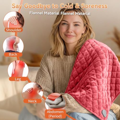 Focbeo King Size Heating Pad for Back 32"x24" Extra Large Heat Pad