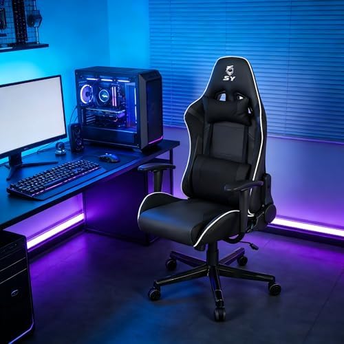 Gaming Chair,Video Game Chair with Massage Lumbar Support