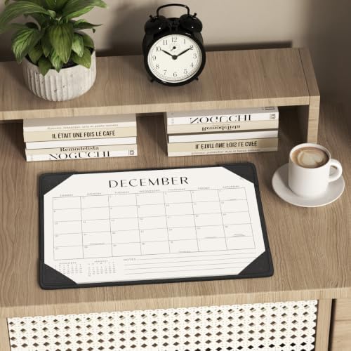 Jotsome Desk Calendar 2026-2027 with Protective Mat 14"x10.5"