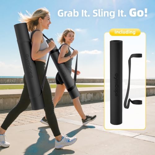 Extra Large Yoga Mat – 72"x48" or 78"x57", 1/4"–1/2" Thick Mat for Women & Men, TPE Non-Slip Pilates Mat for Home Gym, Yoga, Stretching, Meditation