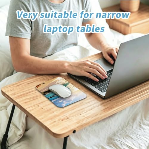 Small Mouse pad, with Edge-Sewn Design, extends Service Life by Twice, occupying the Optimal Size for the Mouse and Wrist Position. (The sea)