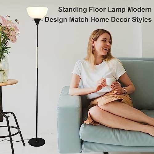 LALISU Floor Lamp, Dimmable Standing Lamp, 3 Ways Brightness Led Floor Lamp