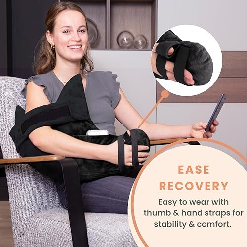 MOYOAMA Post Shoulder Surgery Pillow for Sleeping – Left/Right Arm Support with Adjustable Straps & Custom Firmness for Restful Recovery – Rotator Cuff, Bursitis, & Frozen Shoulder Pillow Post Surgery