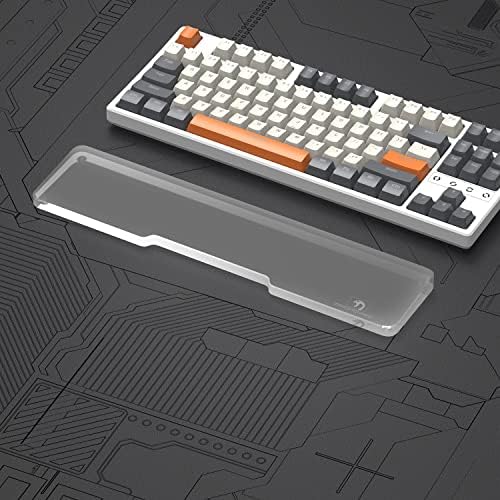 Acrylic Keyboard Wrist Rest - TENKEYLESS (TKL) 80% Keyboard- Mechanical Keyboards Ergonomic Palm Rest for Computer Keyboard,Anti-Slip Base,Wrist Pad for Laptop,Office & Home-Easy Typing