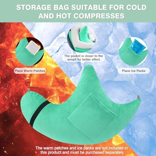 Shoulder Surgery Pillow for Rotator Cuff Pain Impingement Replacement Recovery Aids Side Sleepers Body Post Arm Injury Support Relief Supplies Broken Collarbone Must Haves with Forearm Sling