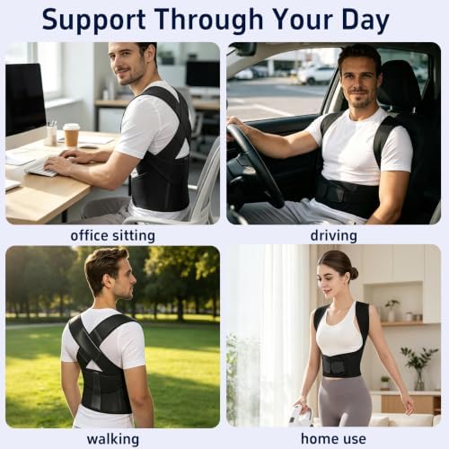 Posture Corrector for Women Men Back Shoulder Support Back Brace