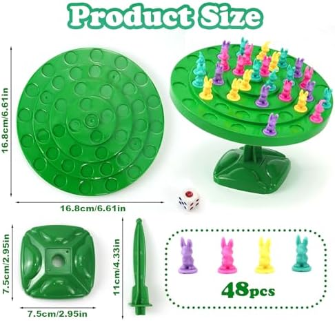 Rabbit Balance Game Toy, Two-Player Balance Tree Game