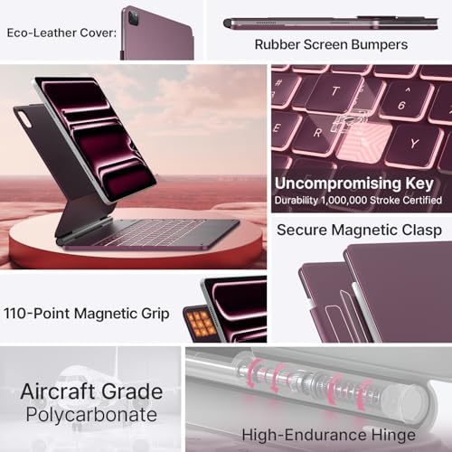 typecase Edge Magic-Style Magnetic Keyboard Case for iPad Air 13/Pro 12.9